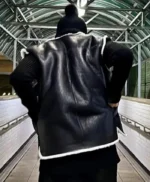 J Hope Black Leather Vest