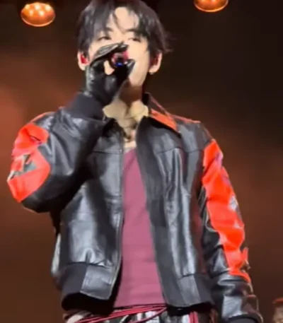 BTS Swimside Event Kim Taehyung USA Leather Jacket