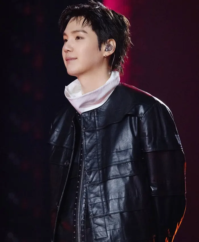 BTS The Comeback Live Suga Leather Jacket BTS The Comeback Live Suga Leather Jacket