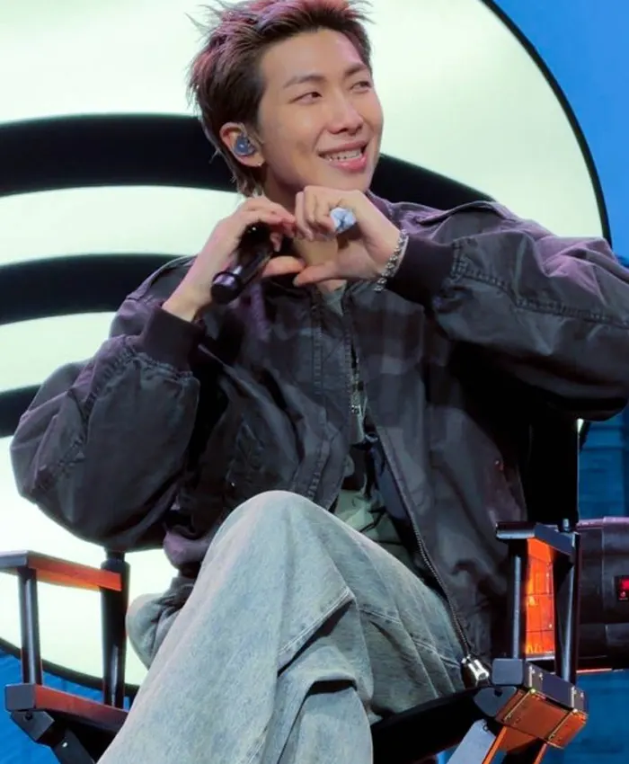 BTS x Spotify Event Normal 2026 RM Bomber Jacket BTS x Spotify Event Normal 2026 RM Bomber Jacket