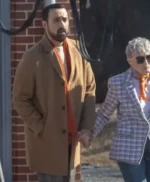 Back in Action Jamie Demetriou Brown Wool Trench Coat