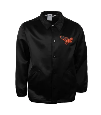 Baltimore Orioles 1964 Black Satin Windbreaker Jacket