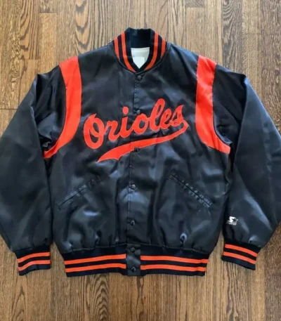 Baltimore Orioles 70’s Black Satin Jacket