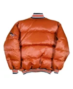 90’s Baltimore Orioles Orange Satin Puffer Jacket