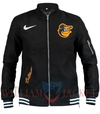 Baltimore Orioles Black Bomber Jacket