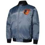 Baltimore Orioles Charcoal Bomber Full-Zip Jacket
