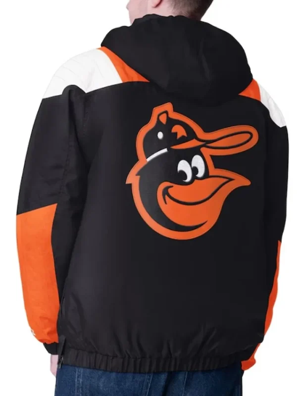 Black Baltimore Orioles Charger Half-Zip Pullover Jacket