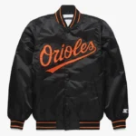 Baltimore Orioles Classic Black Satin Jacket