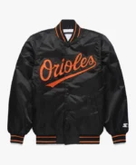 Baltimore Orioles Classic Black Satin Jacket