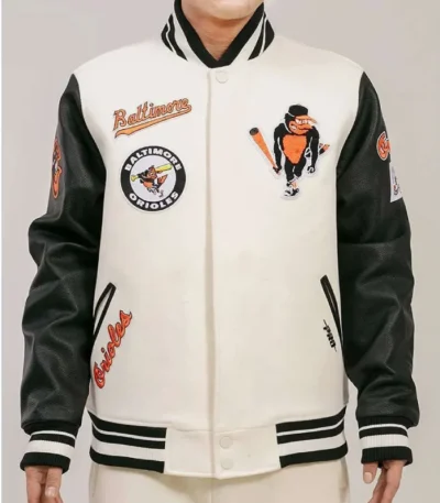 Baltimore Orioles Classic Rib Retro Varsity Jacket