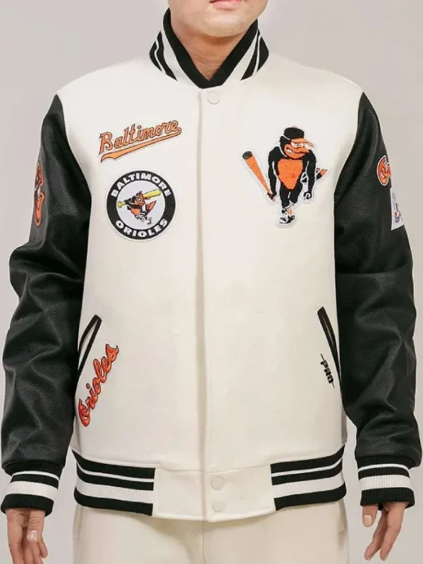 Baltimore Orioles Classic Rib Retro Varsity Jacket