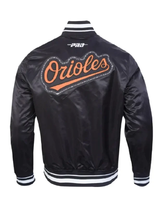 Baltimore Orioles Diy Pick Stitch Classic Rib Satin Jacket