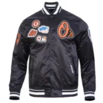 Baltimore Orioles Diy Pick Stitch Classic Rib Satin Jacket