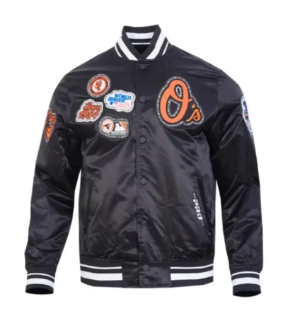 Baltimore Orioles Diy Pick Stitch Classic Rib Satin Jacket