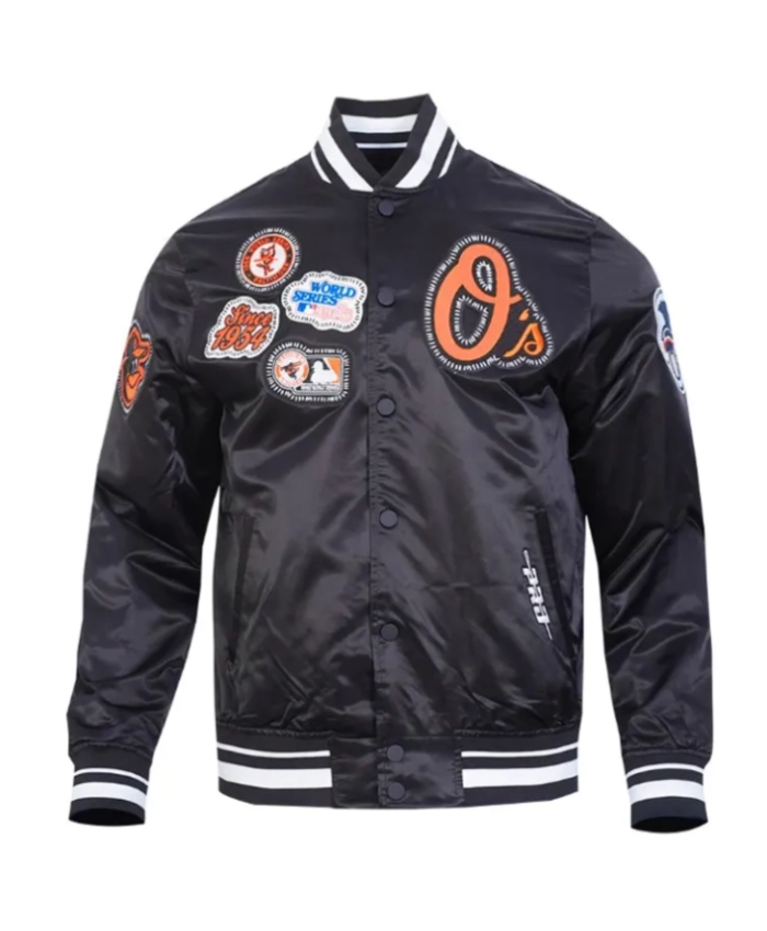 Baltimore Orioles Diy Pick Stitch Classic Rib Satin Jacket Baltimore Orioles Diy Pick Stitch Classic Rib Satin Jacket
