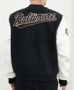 Baltimore Orioles Letterman Black and White Jacket