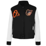 Baltimore Orioles Game Day Classics Black Varsity Jacket