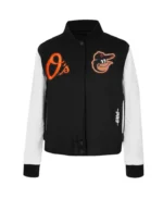 Baltimore Orioles Game Day Classics Black Varsity Jacket