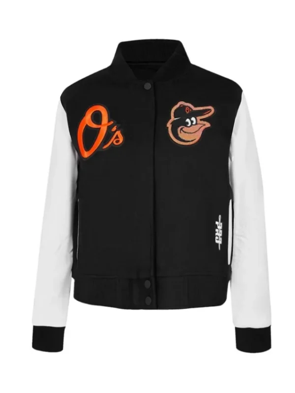 Baltimore Orioles Game Day Classics Black Varsity Jacket