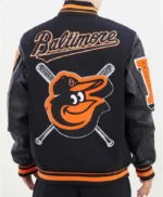 Baltimore Orioles Mashup Black Varsity Jacket