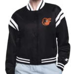 Baltimore Orioles Printed Logo Varsity Satin Jacket