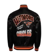 Baltimore Orioles Turn It Up M Classic Rib Black Satin Jacket
