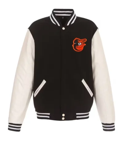 Baltimore Orioles Varsity White and Black Jacket