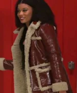 Beyond The Gates Ambyr Michelle Brown Leather Coat