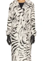 Beyond The Gates Karla Mosley Zebra Print Coat