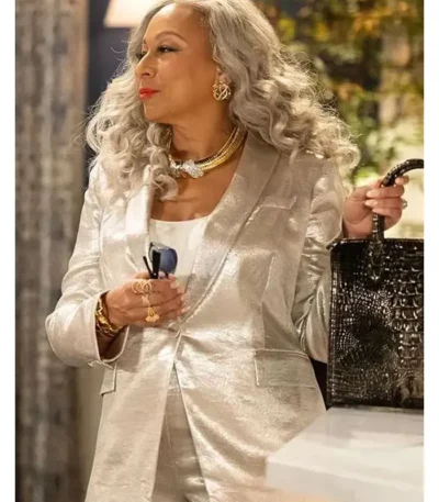 Beyond the Gates Anita Dupree Silver Blazer