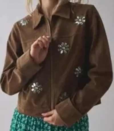 Beyond the Gates Jessica Suede Jacket