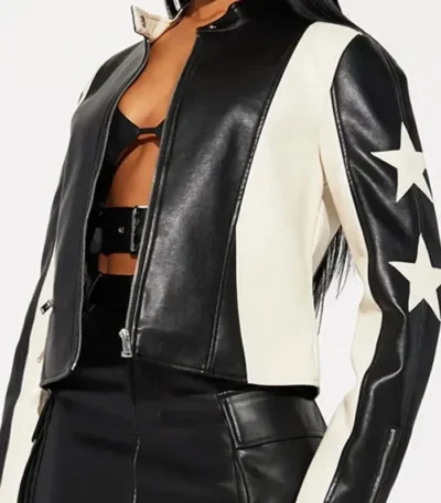 Beyond the Gates Chelsea Hamilton Star Leather Jacket