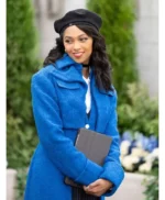 Beyond the Gates Kat Richardson Blue Wool Coat