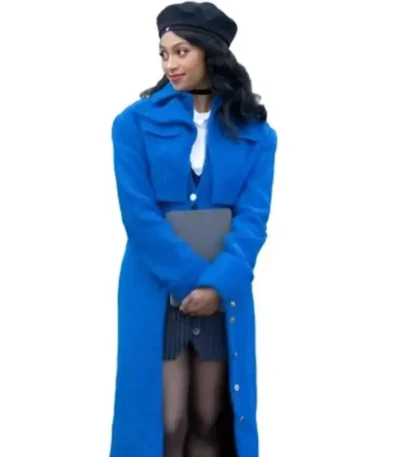 Beyond the Gates Kat Richardson Blue Wool Coat