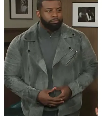 Beyond the Gates Randy Parker Grey Suede Jacket