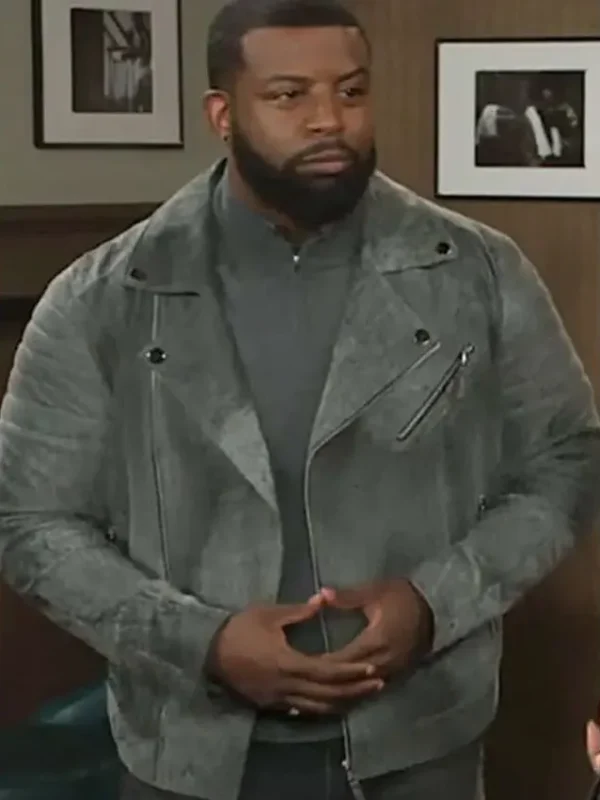 Beyond the Gates Randy Parker Grey Suede Jacket