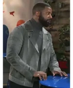 Beyond the Gates Randy Parker Grey Suede Jacket