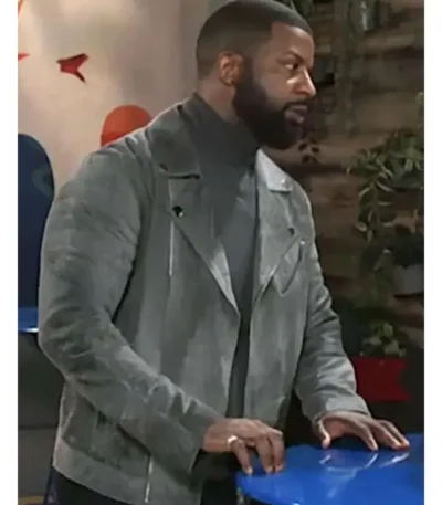 Beyond the Gates Randy Parker Grey Suede Jacket