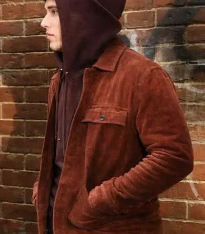 Beyond the Gates S02 Mike Manning Brown Suede Jacket