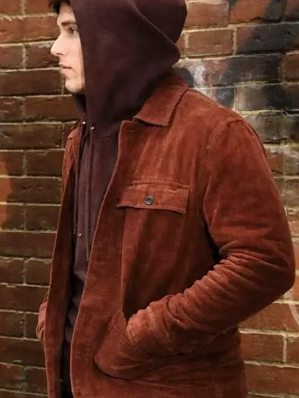 Beyond the Gates S02 Mike Manning Brown Suede Jacket