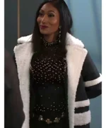 Beyond the Gates Trisha Mann Shearling Leather Coat