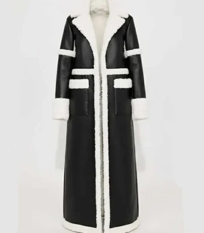 Beyond the Gates Trisha Mann Shearling Leather Coat