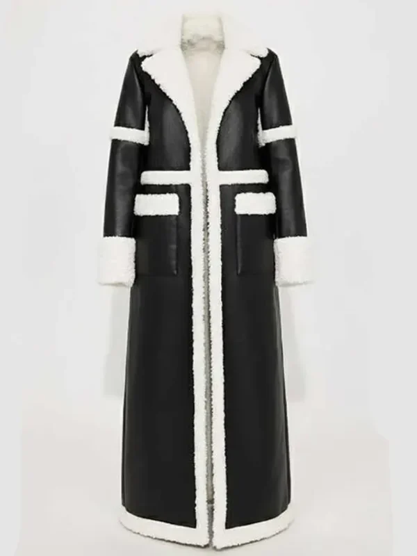 Beyond the Gates Trisha Mann Shearling Leather Coat
