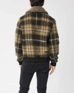 Big Sky Cassie Plaid Wool Bomber Jacket