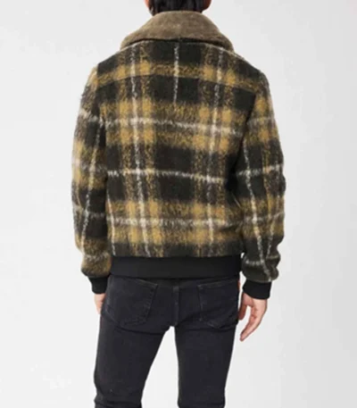 Big Sky Cassie Plaid Wool Bomber Jacket