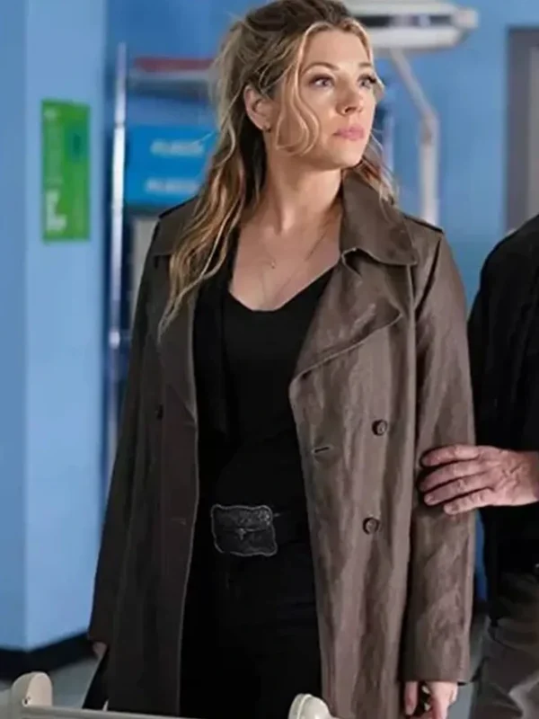 Big Sky Jenny Hoyt Double Breasted Trench Coat