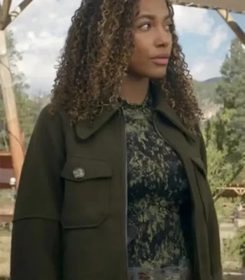 Big Sky S03 Cassie Dewell Green Woolen Jacket