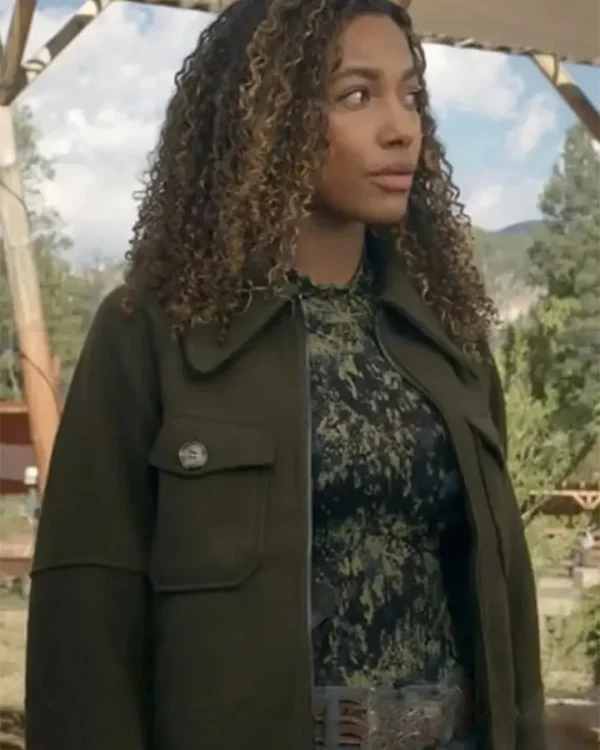 Big Sky S03 Cassie Dewell Green Woolen Jacket