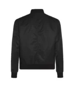 Black Anaheim Ducks Nylon Lightweight Full-Zip Bomber Jacket