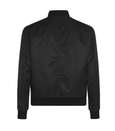 Black Anaheim Ducks Nylon Lightweight Full-Zip Bomber Jacket